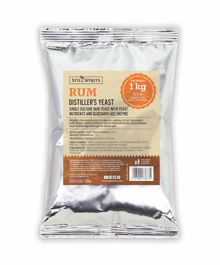 Picture of Still Spirits Distillery Yeast Rum Turbo with AG(PP) 1kg