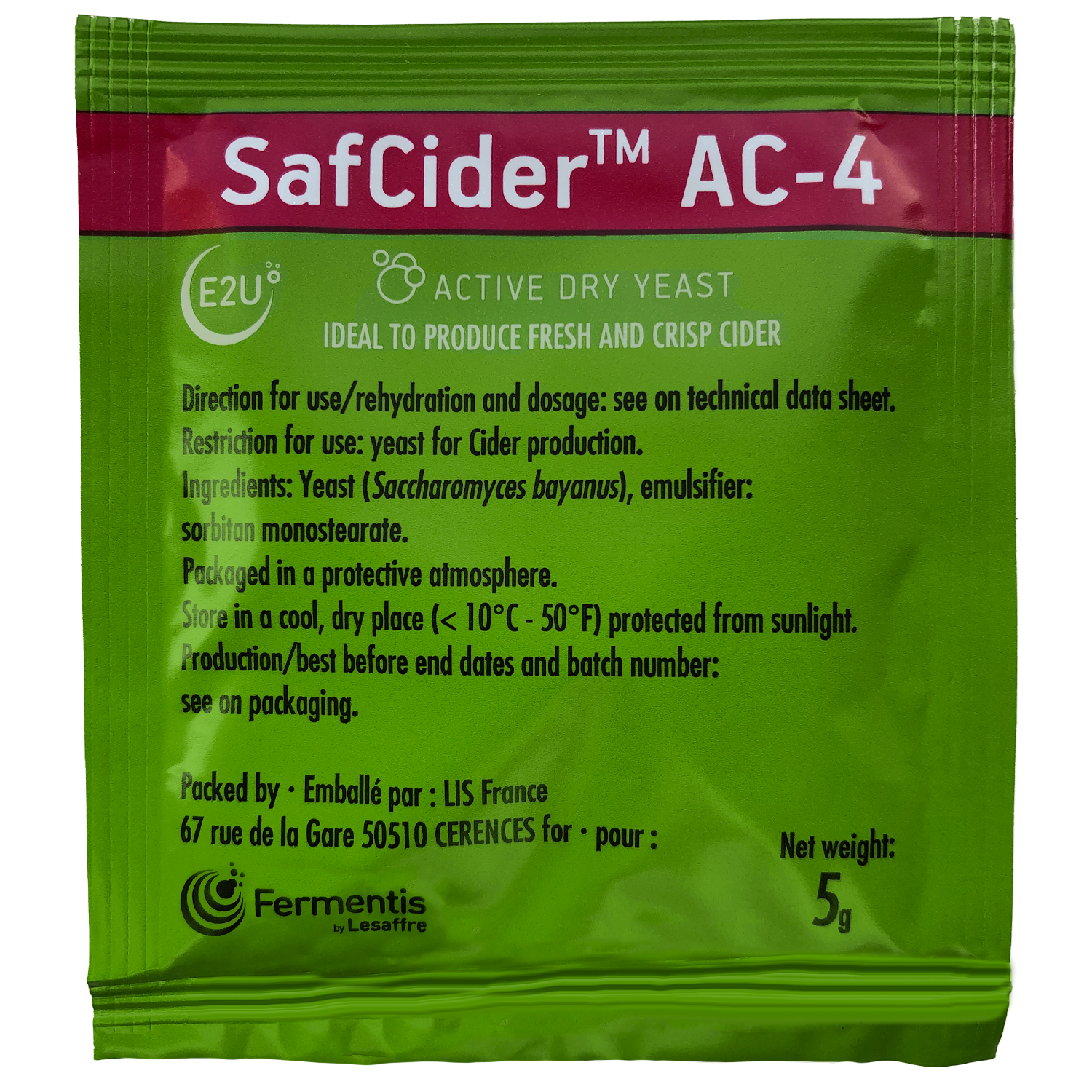 Picture of Fermentis SafCider™ AC-4 5g