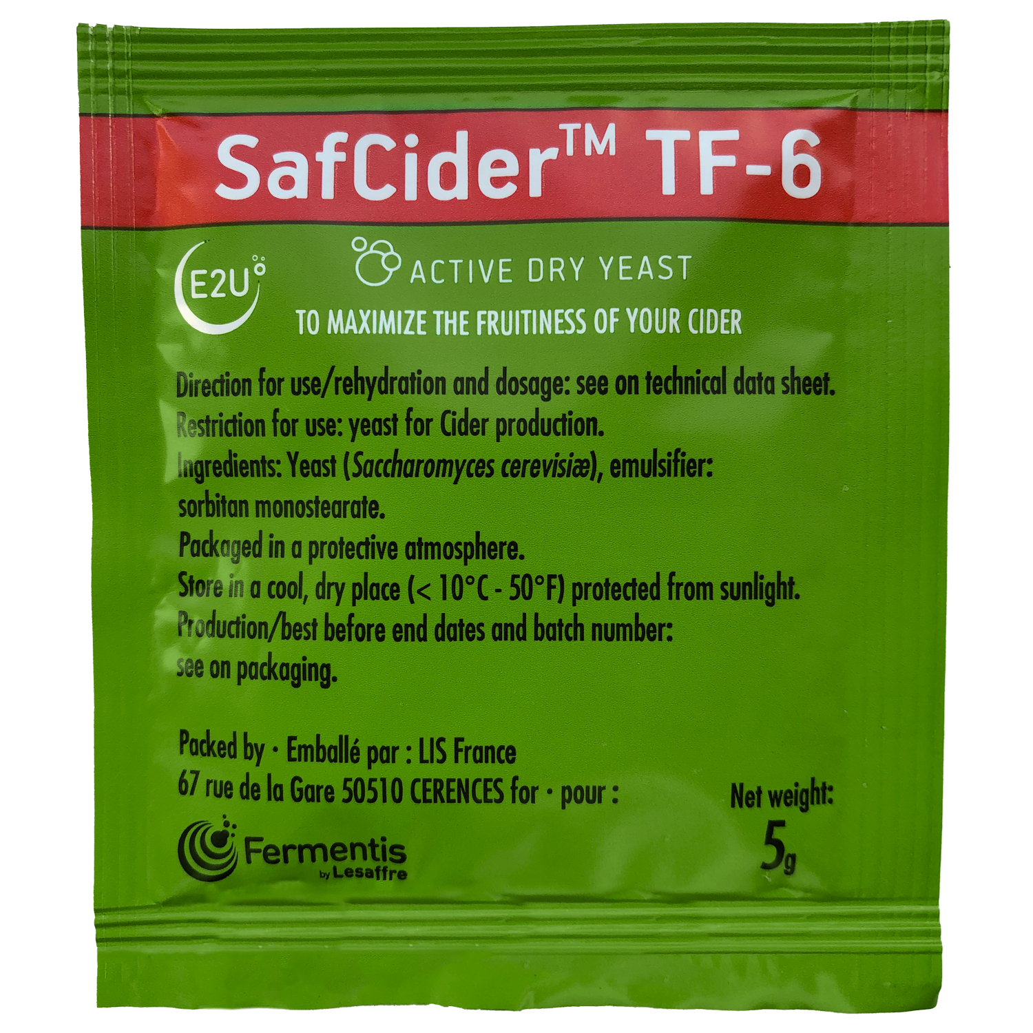 Picture of Fermentis SafCider™ TF-6 5g