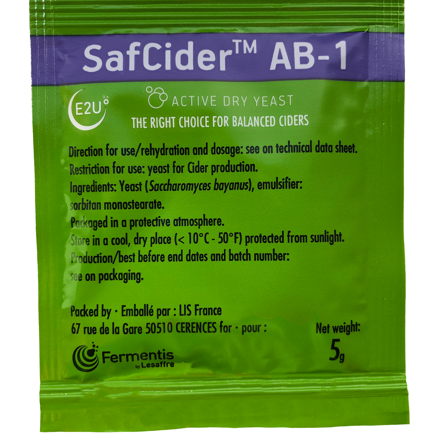 Picture of Fermentis SafCider™ AB-1 5 g